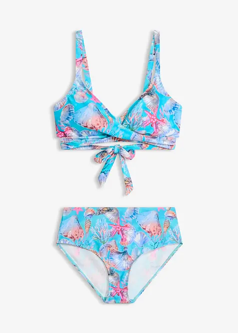 Bikini a bustier con effetto incrociato (set 2 pezzi), bonprix