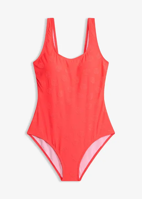 Costume intero in tessuto a trama operata leggermente modellante, bonprix