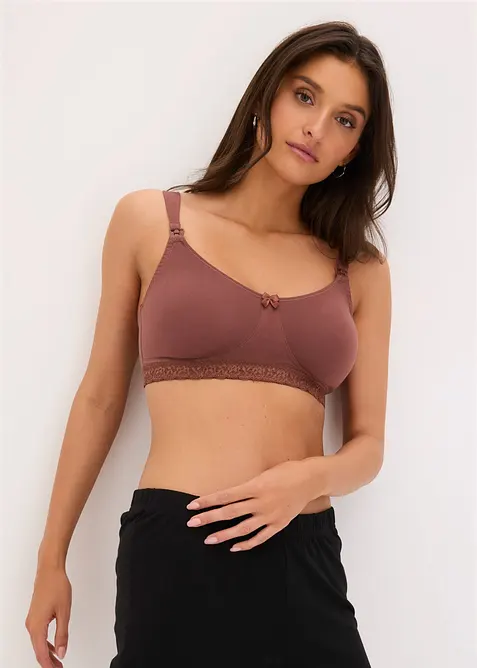 Reggiseno allattamento senza ferretto con cotone biologico (pacco da 2), bonprix