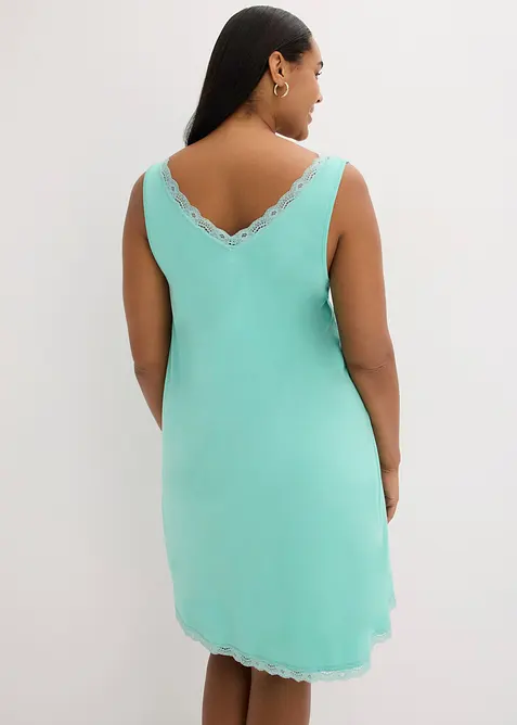 Camicia da notte corta in misto viscosa morbido, bonprix