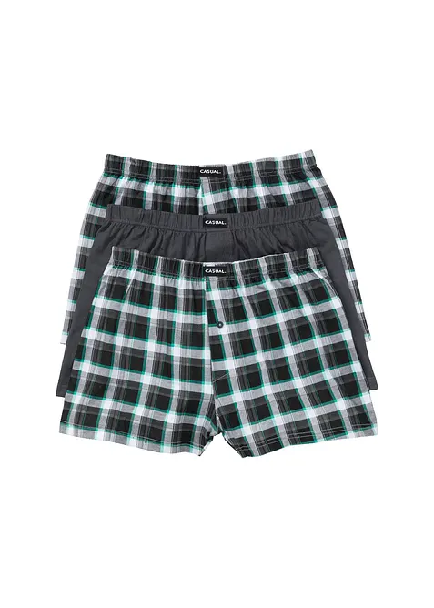 Boxer larghi in jersey di cotone (pacco da 3), bonprix