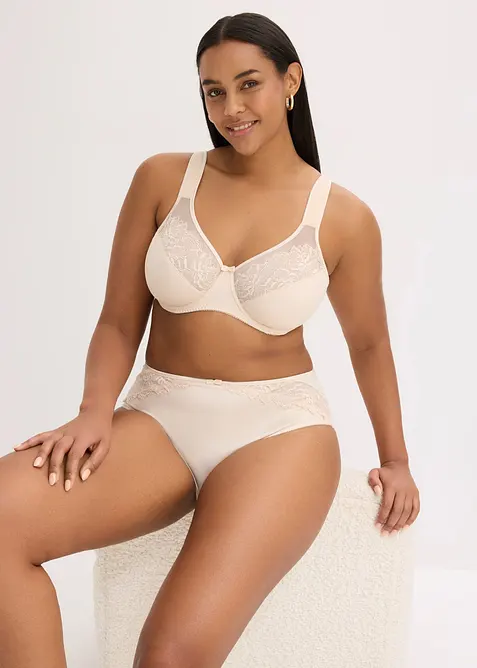 Slip alto con pizzo delicato (pacco da 2), bonprix