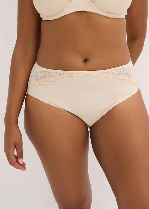 Slip alto con pizzo delicato (pacco da 2), bonprix