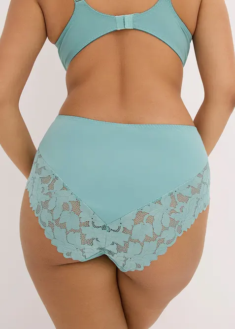 Culotte a vita alta con pizzo delicato, bonprix