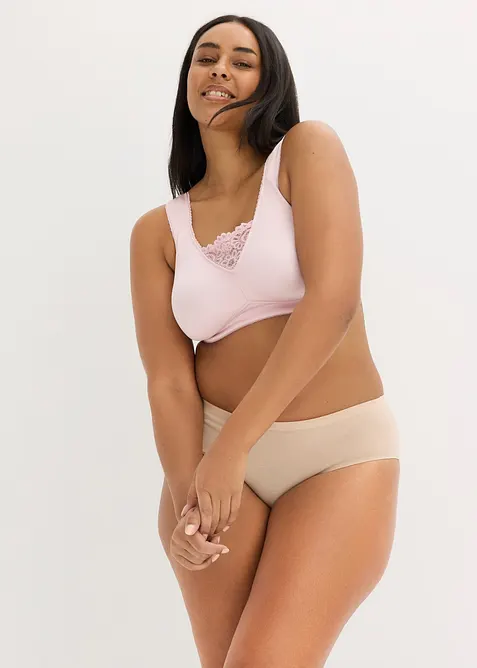 Reggiseno contenitivo senza ferretto con spalline imbottite, bonprix
