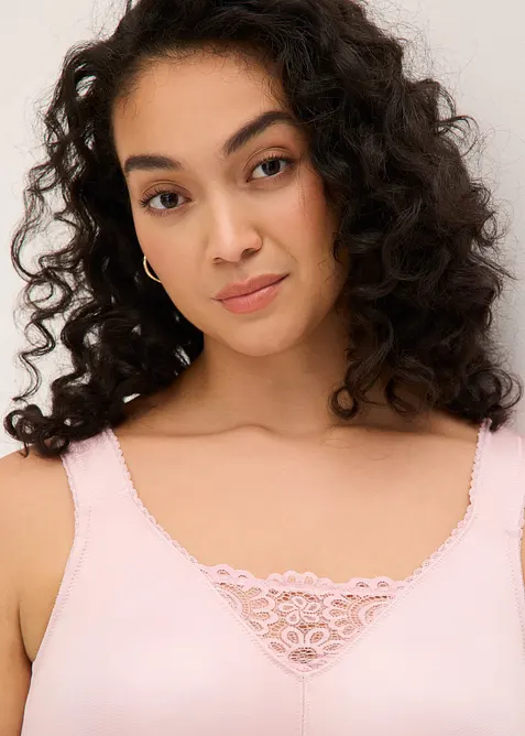 Reggiseno contenitivo senza ferretto con spalline imbottite, bonprix