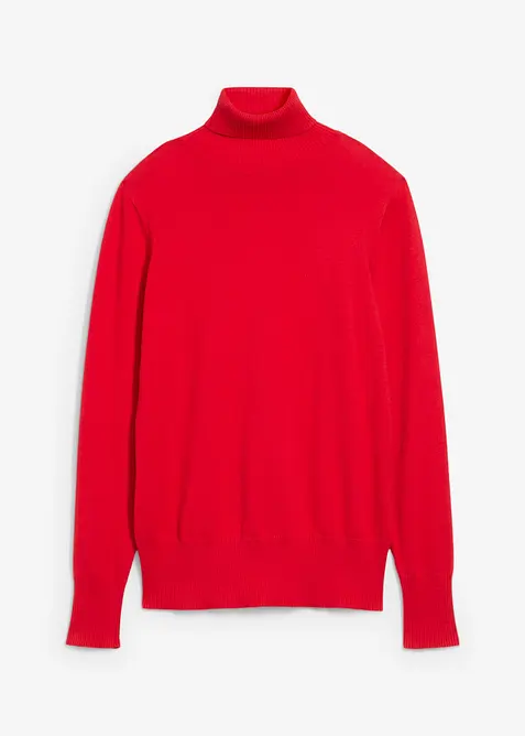 Maglione a collo alto in filato fine, bonprix