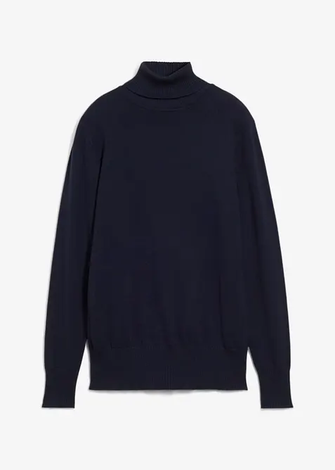Maglione a collo alto in filato fine, bonprix