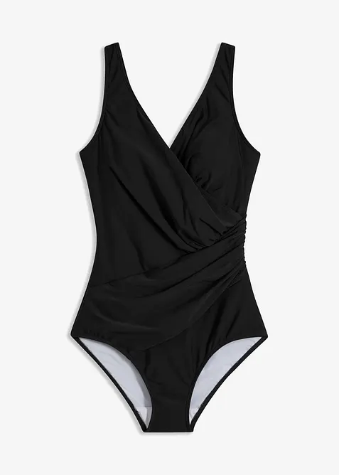 Costume intero incrociato con effetto modellante medio, bonprix