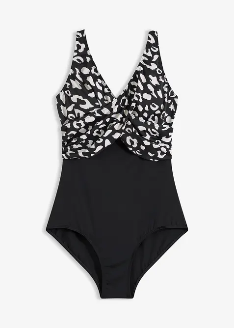 Costume intero con effetto incrociato, bonprix