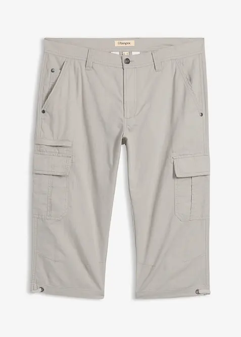 Bermuda cargo lunghi in puro cotone, regular fit, bonprix