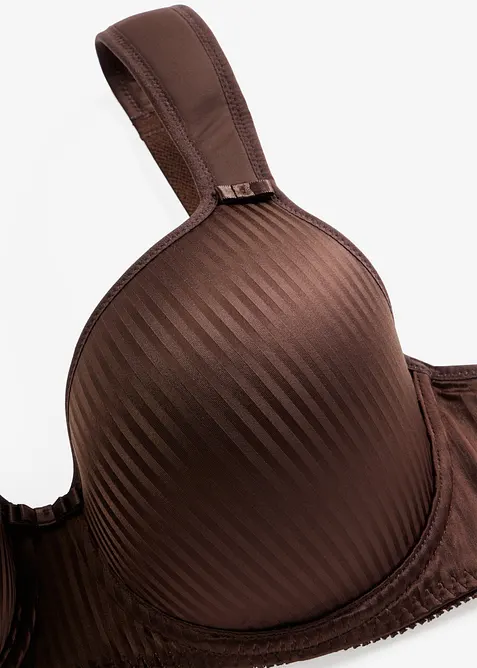 Reggiseno con coppe preformate, spalline imbottite ed effetto lucido, bonprix