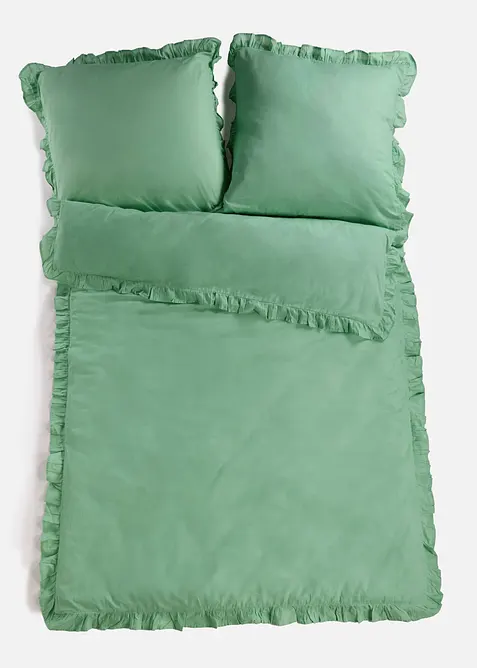 Biancheria da letto in linone con ruches, bonprix