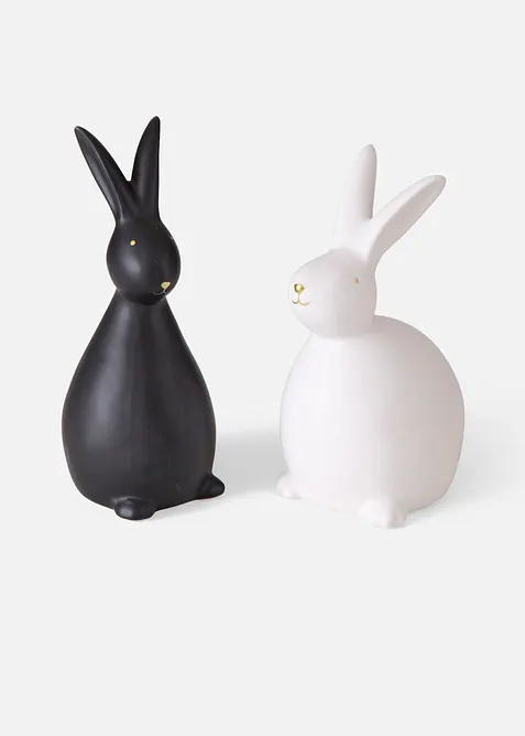 Statuetta decorativa coniglio (set 2 pezzi), bonprix