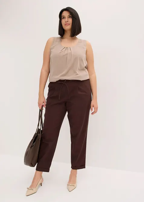 Pantaloni in misto lino, bonprix