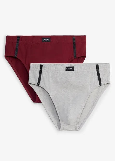 Slip alto con cotone (pacco da 5), bonprix