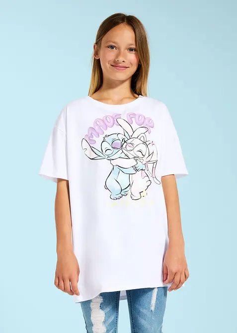 Maglia Disney in puro cotone con Stitch, Lilo & Stitch