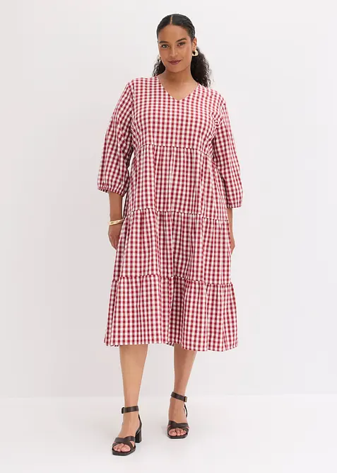Abito tunica in misto cotone compatto, bonprix