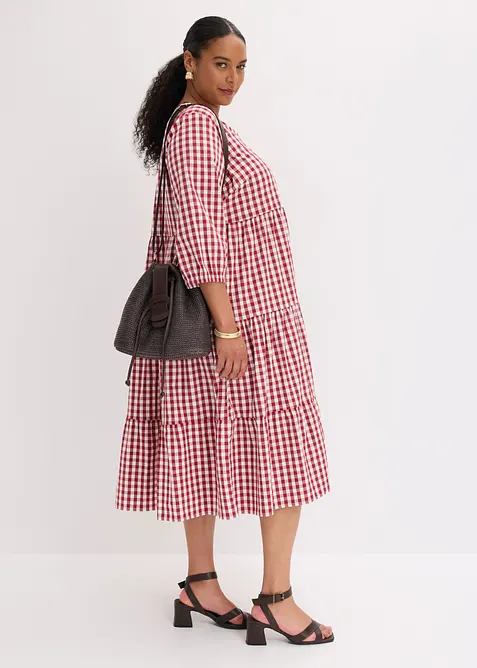 Abito tunica in misto cotone compatto, bonprix