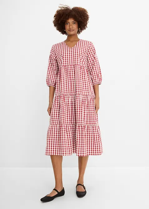 Abito tunica in misto cotone compatto, bonprix