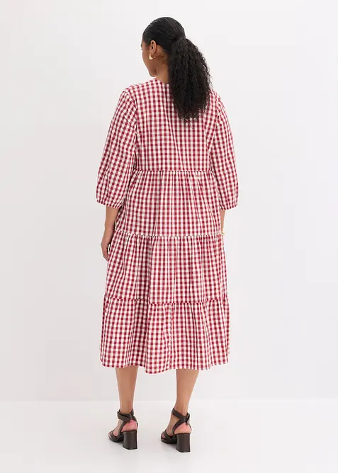 Abito tunica in misto cotone compatto, bonprix