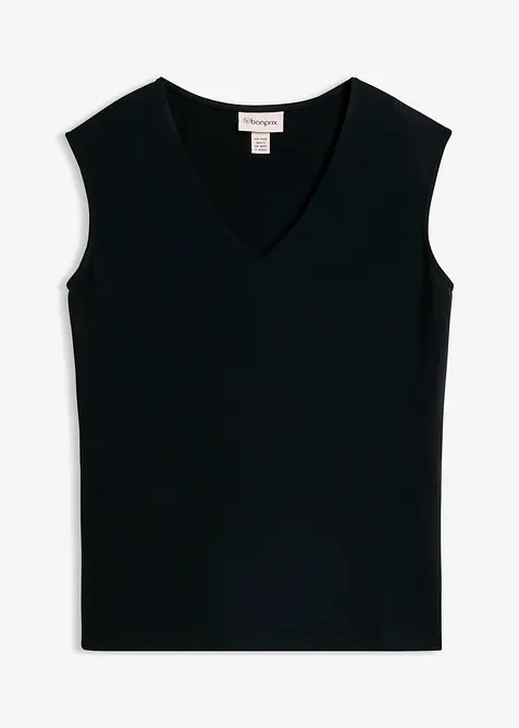 Maglia con scollo a V in puro cotone biologico, bonprix