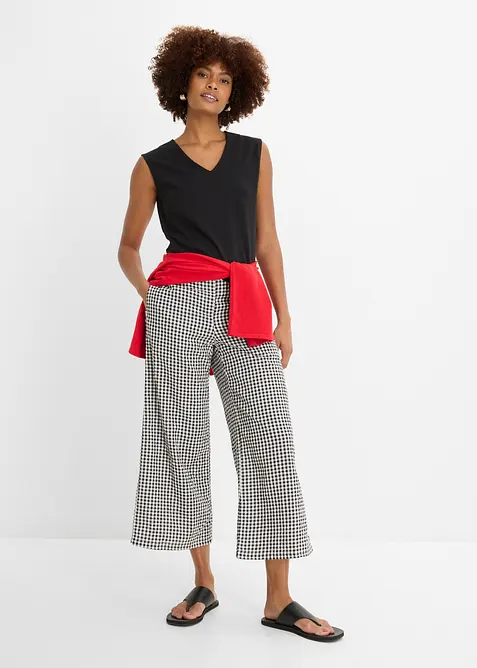 Maglia con scollo a V in puro cotone biologico, bonprix