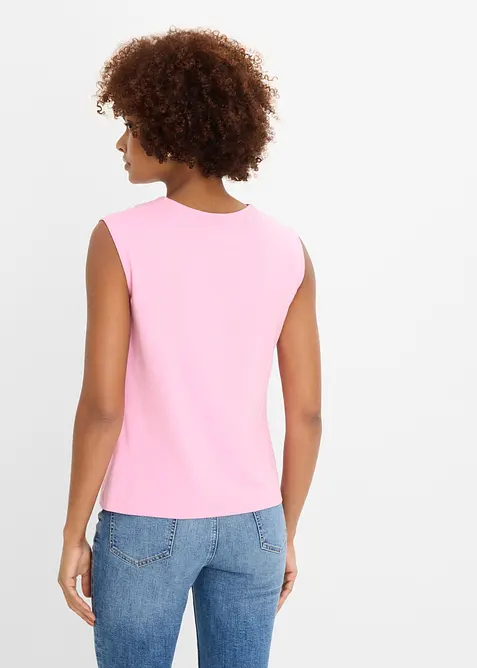 Maglia con scollo a V in puro cotone biologico, bonprix