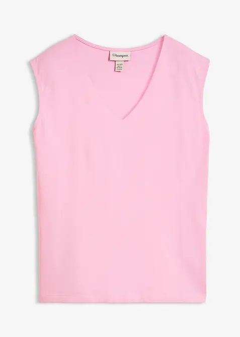 Maglia con scollo a V in puro cotone biologico, bonprix