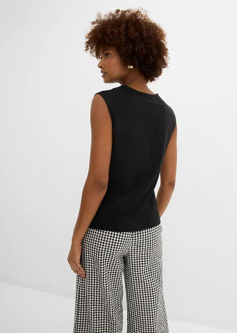 Maglia con scollo a V in puro cotone biologico, bonprix