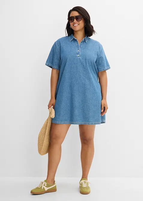 Abito in jeans di cotone biologico, bonprix