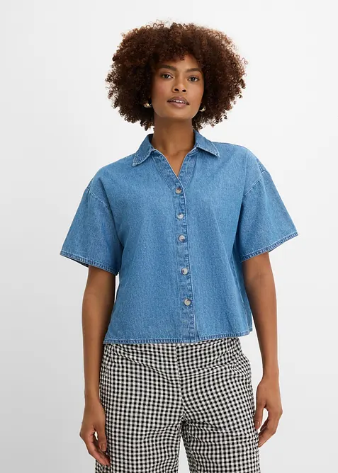 Camicetta in jeans di cotone biologico, bonprix