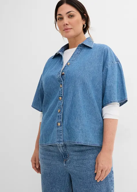 Camicetta in jeans di cotone biologico, bonprix