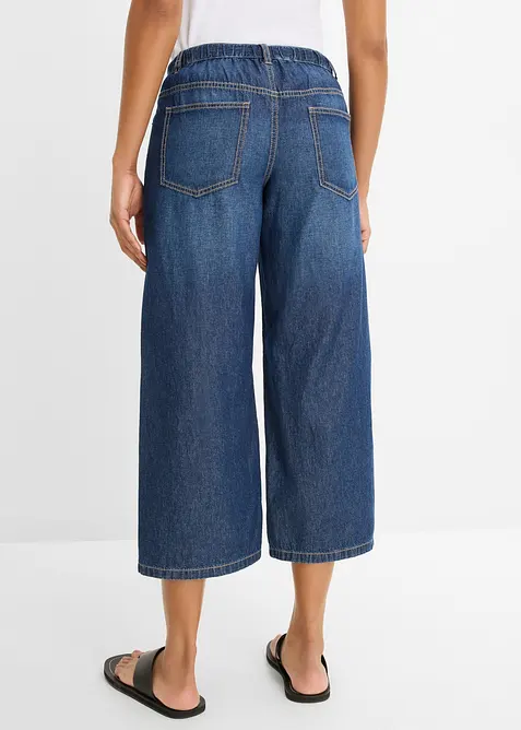 Jeans wide leg cropped, bonprix