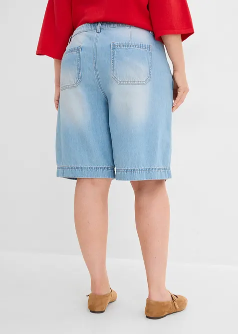 Bermuda di jeans leggeri, vita media, bonprix