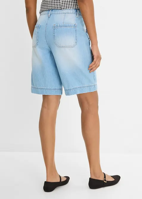 Bermuda di jeans leggeri, vita media, bonprix