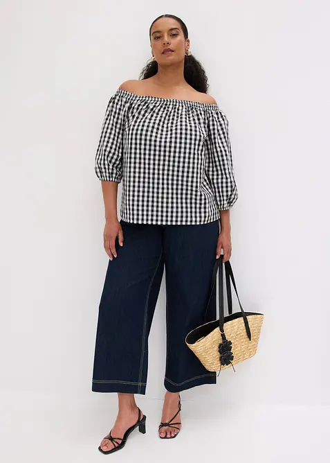Camicetta a spalle scoperte in puro cotone, bonprix