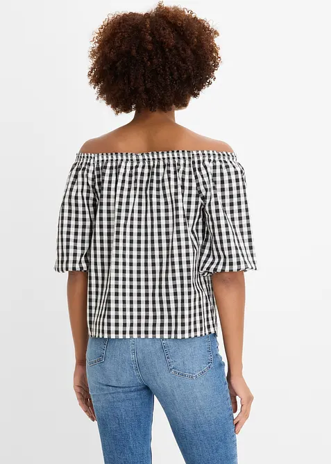 Camicetta a spalle scoperte in puro cotone, bonprix