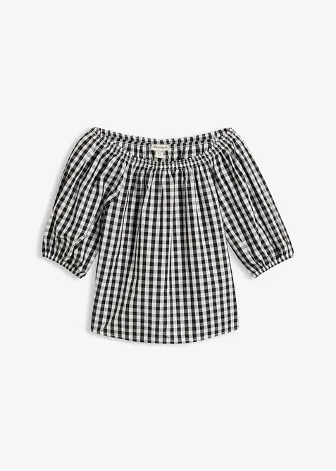 Camicetta a spalle scoperte in puro cotone, bonprix