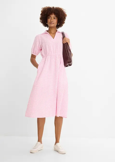 Abito midi in puro cotone, bonprix