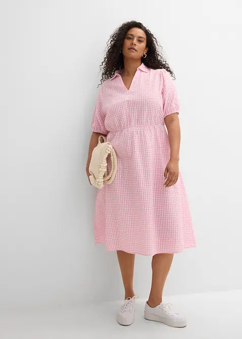 Abito midi in puro cotone, bonprix