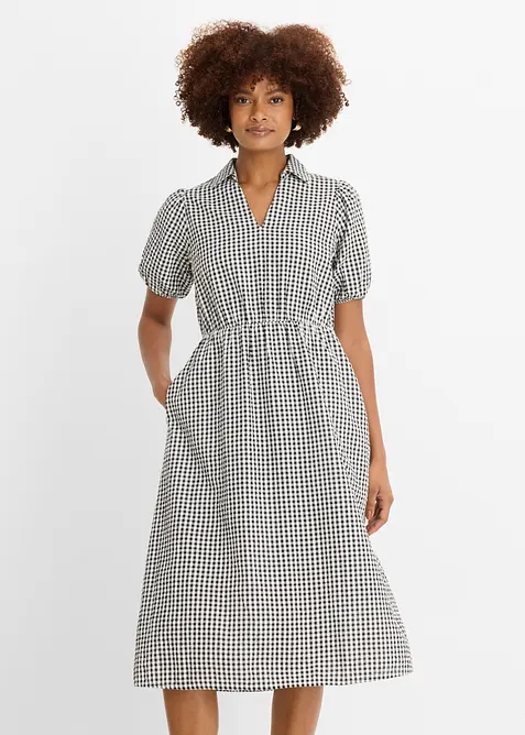 Abito midi in puro cotone, bonprix