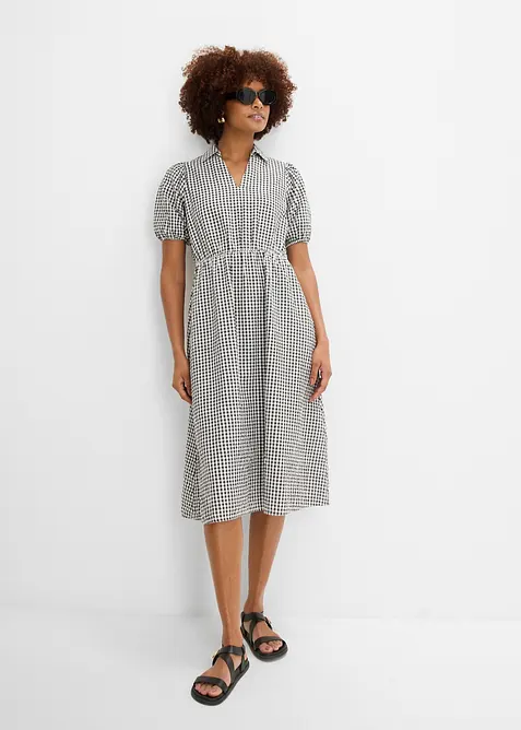 Abito midi in puro cotone, bonprix