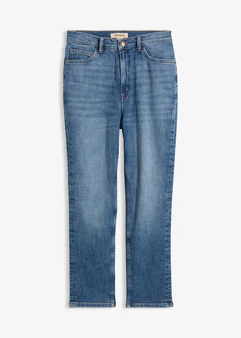 Jeans cropped slim fit, vita alta, bonprix