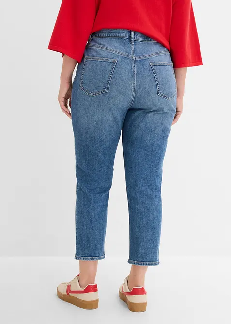 Jeans cropped slim fit, vita alta, bonprix