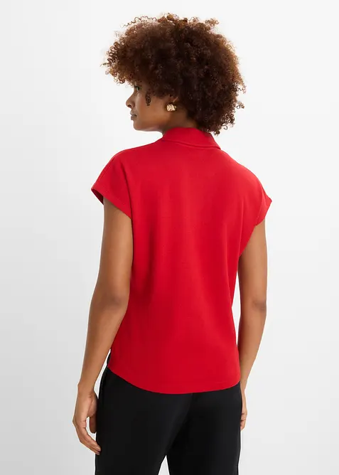 Polo in puro cotone biologico effetto waffle, bonprix