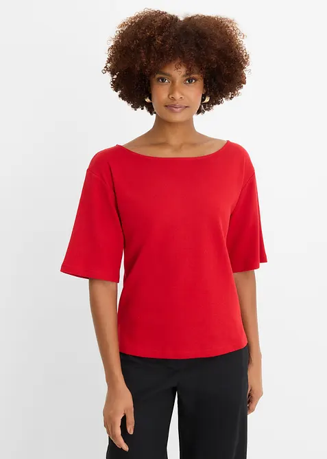 Maglia in cotone biologico effetto waffle, bonprix