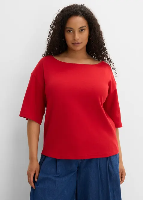 Maglia in cotone biologico effetto waffle, bonprix