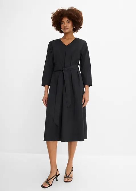 Abito svasato in cotone, bonprix