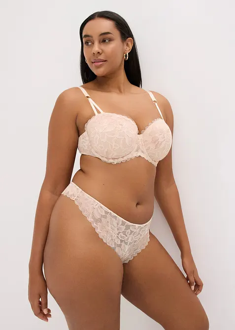 Reggiseno a balconcino in pizzo raffinato, bonprix